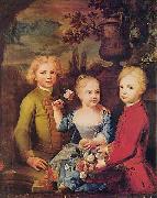 unknow artist Drei Kinder des Ratsherrn Barthold Hinrich Brockes France oil painting artist